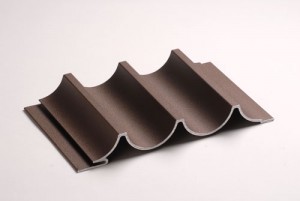 fluted decorative metal panel