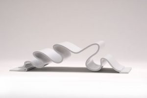 pearl white wavy metal architectural panel