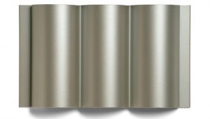 ribbed champagne dimensional metal panel