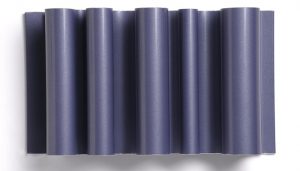 curvy purple metal 3D panel
