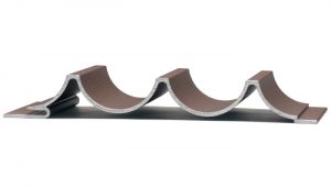 fluted antique bronze dimensional metal panel