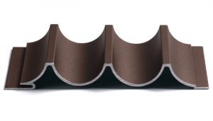 fluted antique bronze dimensional metal panel