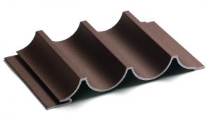 fluted antique bronze dimensional metal panel