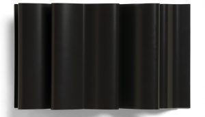 dark bronze wavy dimensional metal panel