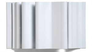 white pearl 3D wavy metal panel