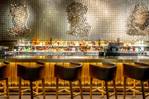 gold 3D bar front
