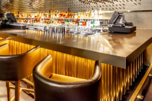 gold 3D bar front