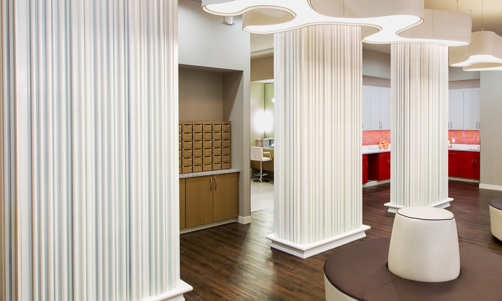 white columns